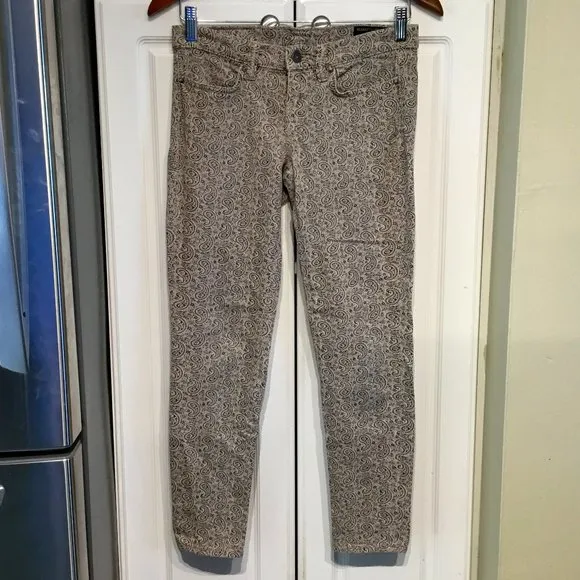 ALLSAINTS "Jacks Place" Paisley Skinny Ankle Jeans