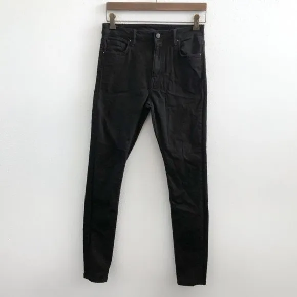 ALLSAINTS  Stilt Mid Rise Skinny Jeans in Jet Black Size 29
