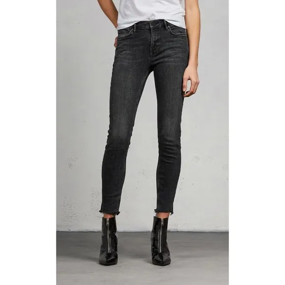 All Saints Washed Black Grace Skinny Jeans