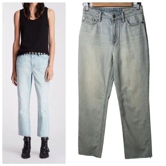 AllSaints | Ella Jean Boyfriend Denim Ankle Fray Straight