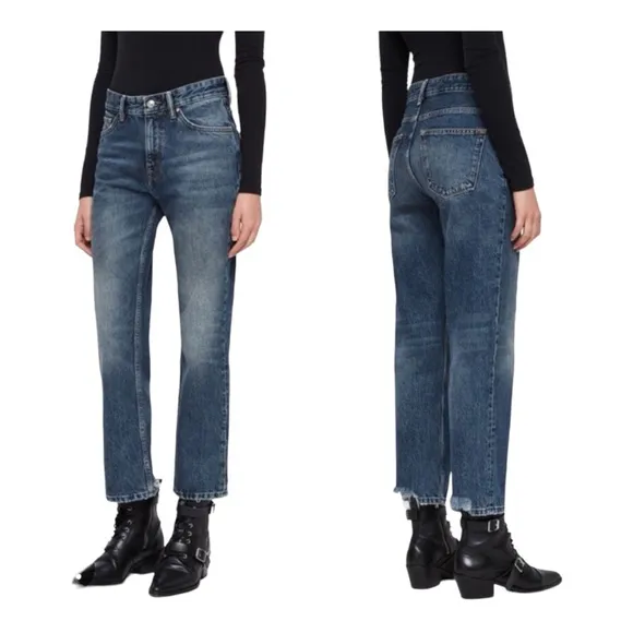 Allsaints Ava straight leg, jeans, size 25 NWT
          
      NWT
