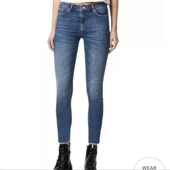 All Saints | Eve Skinny High Waist Jeans Denim Blue