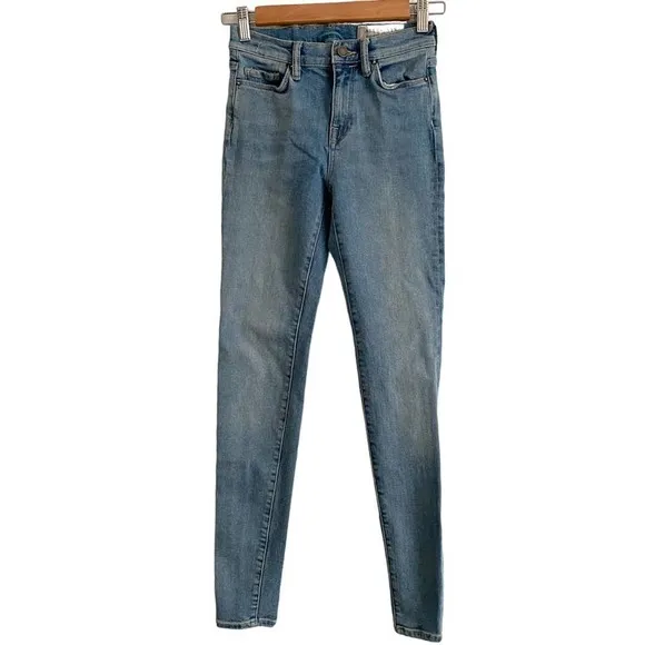 ALL SAINTS Eve Jeans Size 25 High Waisted Light Wash Stretch
