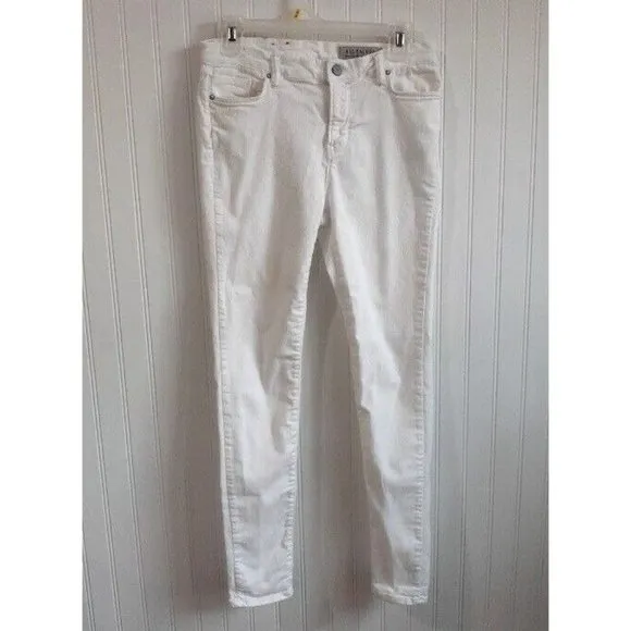 All Saints Womens Size 31 Grace White Stretchy Skinny Jeans