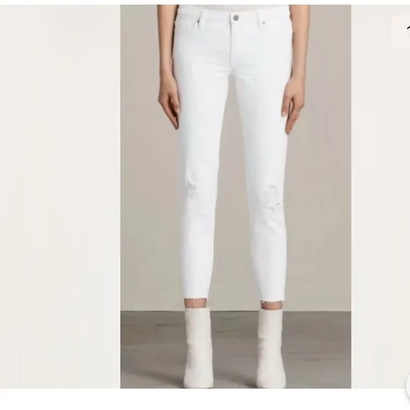 NWT $178 All Saints 24 Mast destroyed Jeans Ankle
          
      NWT