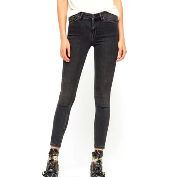 All Saints Grace Faded Black Skinny Jeans 31