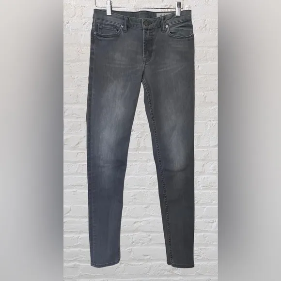 ALL SAINTS Mast Washed Grey Skinny Jeans Denim Size 28