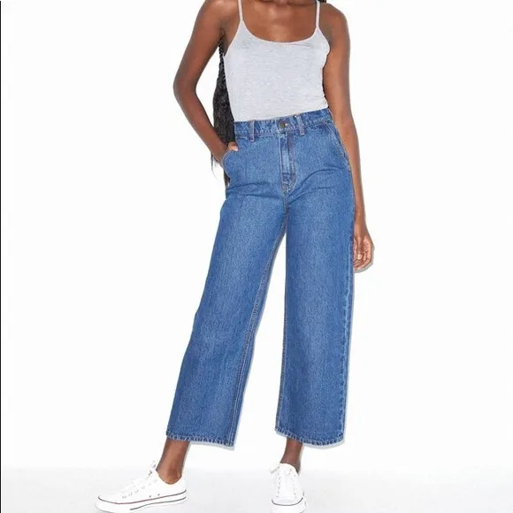 American Apparel Crop Wide Leg Jeans
          
      NWT