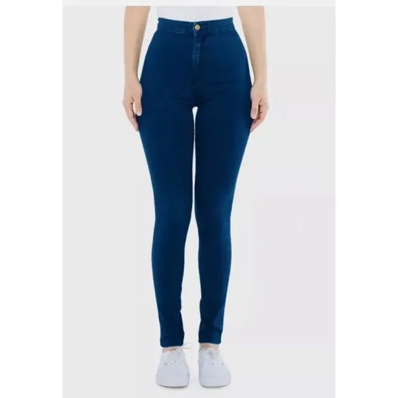 American Apparel High Waist The Easy Jean in Dark Wash
