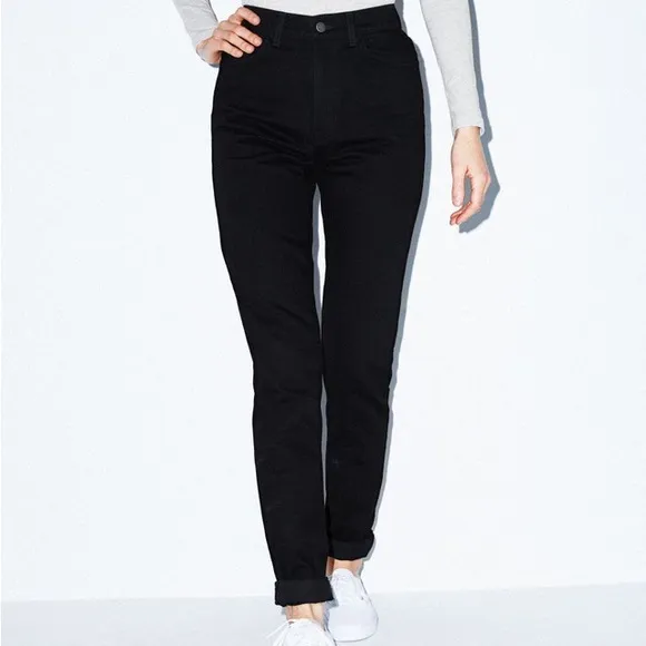 American Apparel The High Waisted Jean Black
          
      NWT