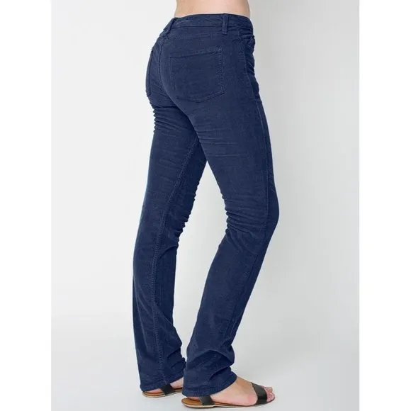 NEW American Apparel Corduroy Pants Blue 28