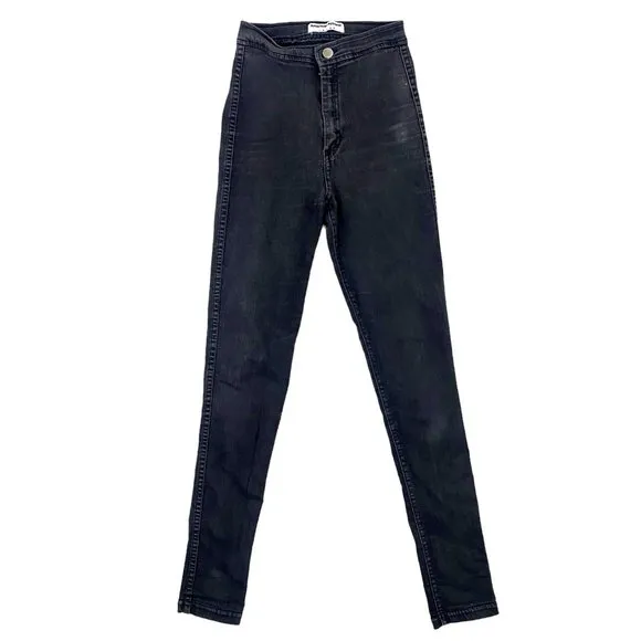 American Apparel High Waisted Skinny Jeans Womens Size Small Ultra High Rise