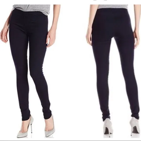 American Apparel Black Washed Denim Skinny Jeans