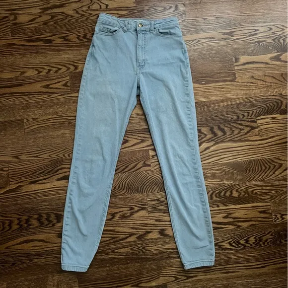 American Apparel Pencil Jean Blue Skinny Jeans Original Made in USA