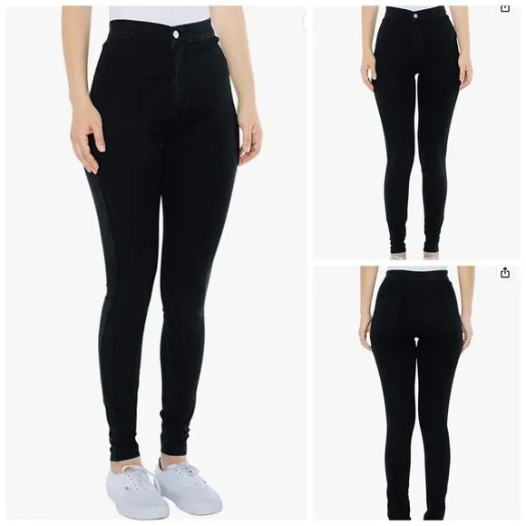 AMERICAN APPAREL the easy skinny Jean in black - m