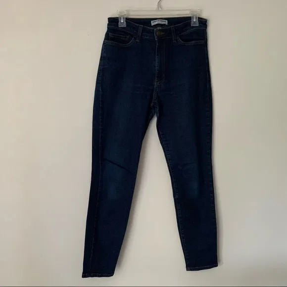 American Apparel dark wash denim skinny jeans 31
