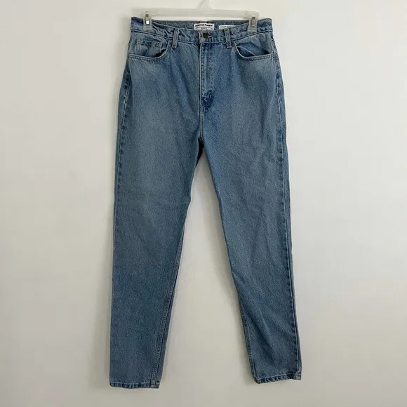 American Apparel High Waisted Jean Women's Size 32 Light Wash 100% Cotton