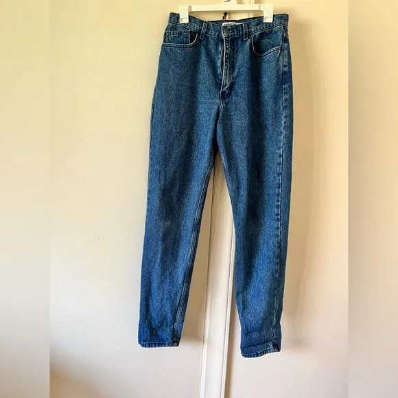 American Apperal The High-Waist Jean 80s tapered Mom jeans dark wash 31