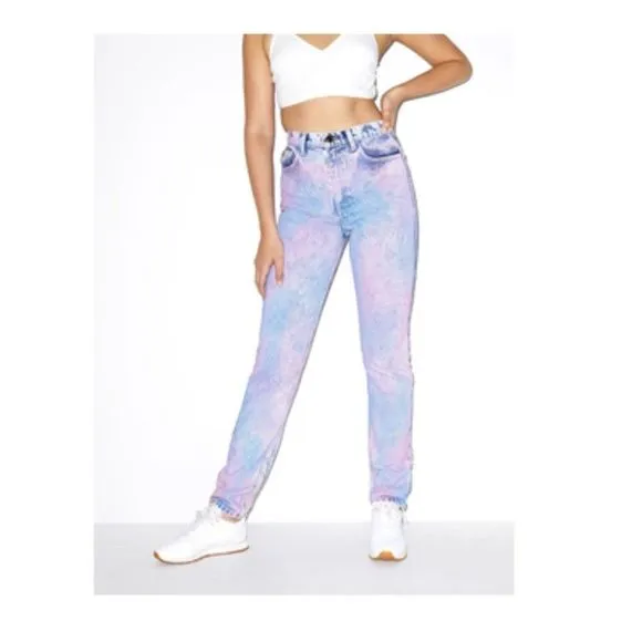 Size 33 American Apparel High Waist Rainbow Pants
          
      NWT