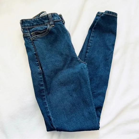 AMERICAN apparel women's dark stone wash pencil jean size 28 RSADS300