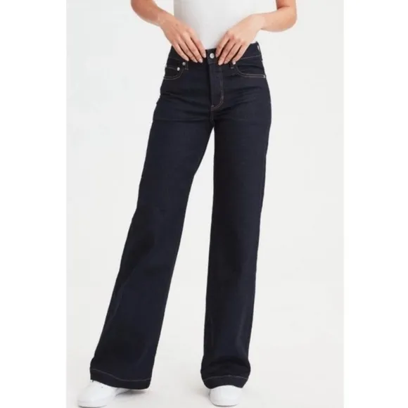 AMERICAN Eagle Wide Leg Dark Wash Jeans
          
      NWT
