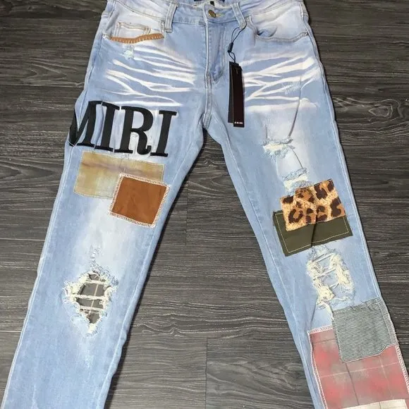 Amiri Jeans Grunge Patch (Skinny Jeans)
          
      NWT