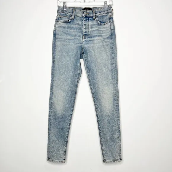 AMIRI Light Wash Skinny Jeans Button Fly Women's Size 27