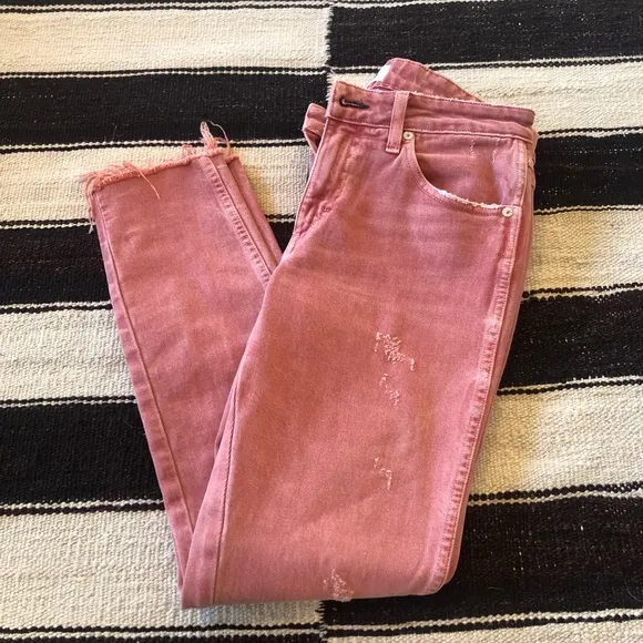 AMO Denim Stix Crop Canyon Rose 27