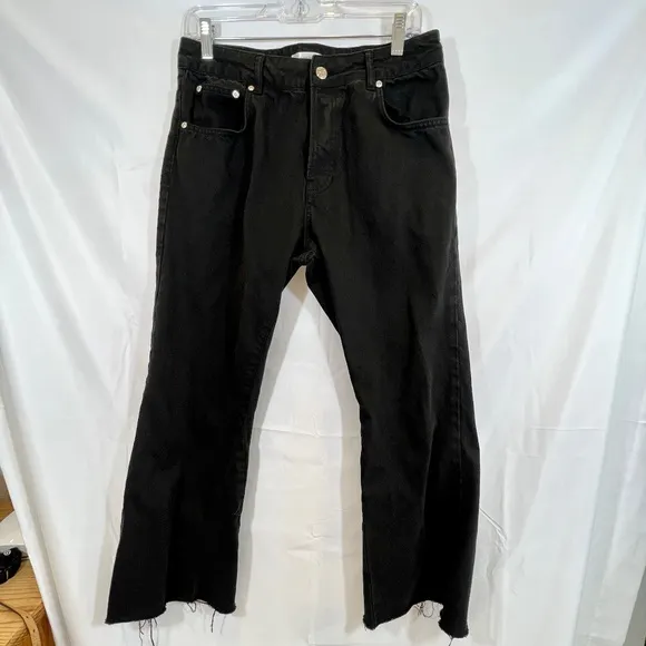 Anine Bing High Waist Straight Leg crop Jean - 29W