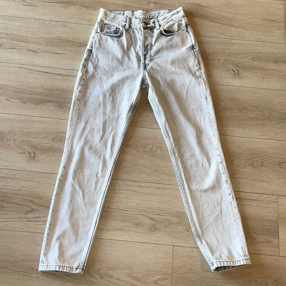 Anine Bing straight leg high waisted jeans