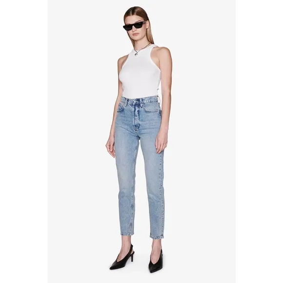 ANINE BING Sonya Jean in  Washed Blue sz 24