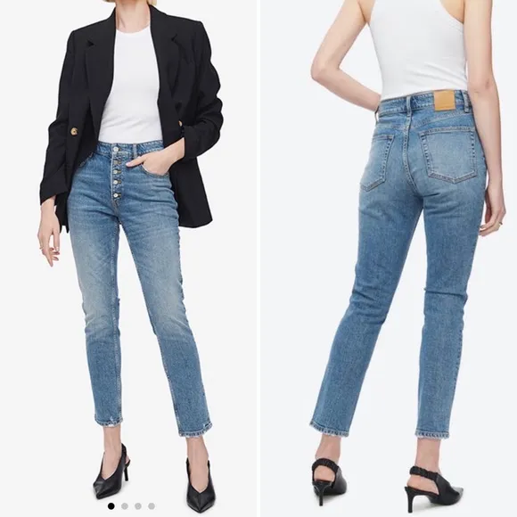 Anine Bing Jeans Frida Jeans in Tidewater Blue 24