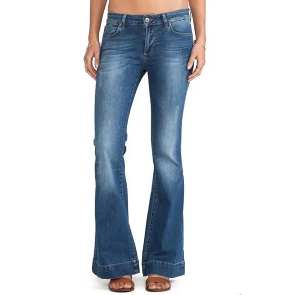 Anine Bing Flare Jeans in Vintage Wash
