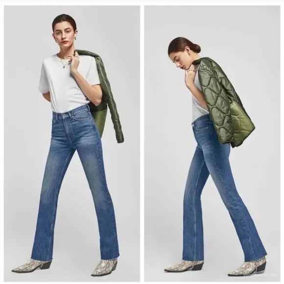 Anine Bing Anya High Waisted Boot Cut Jean