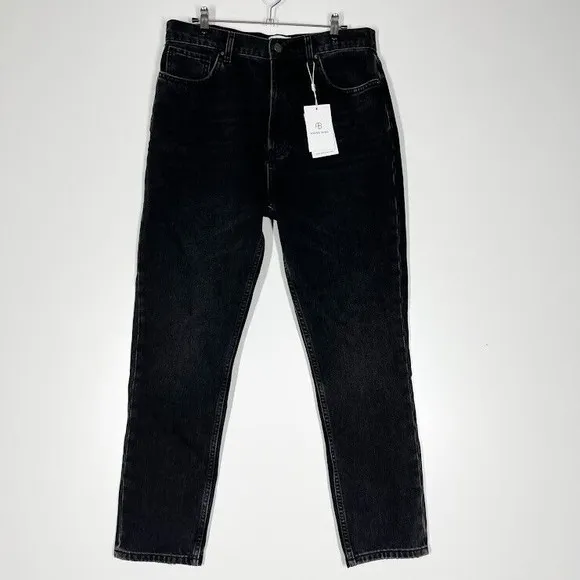 Anine Bing Skinny Jeans Women Charcoal Button Fly High Rise Denim Size 31 NWT
          
      NWT
