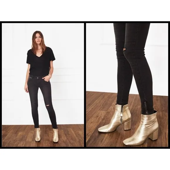 💕ANINE BING💕 CROPPED JEAN WITH ZIPPERS CHARCOAL
          
      NWT