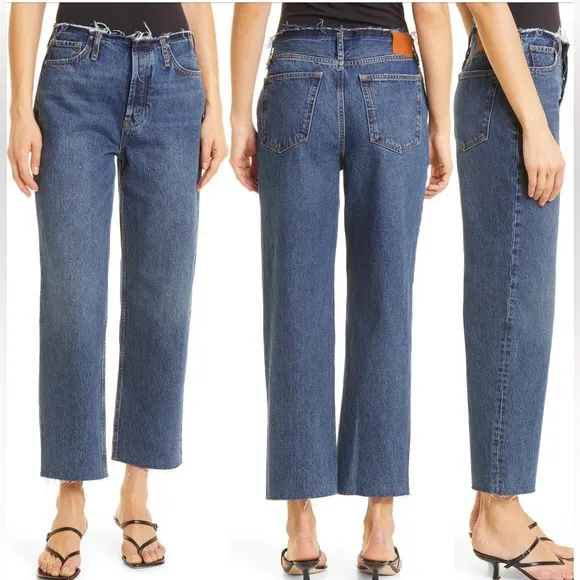 Anine Bing Gavin Frayed Bootcut Jeans size 29