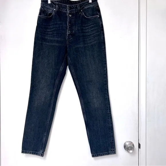 Anine Bing Black/Gray Wash High Rise Button Fly Jeans/Denim-Size 29