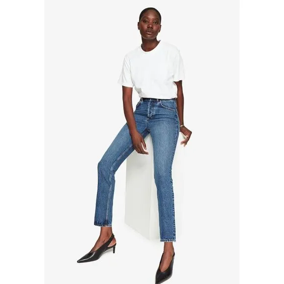 Anine Bing Sonya Jean Mid Indigo Size 26