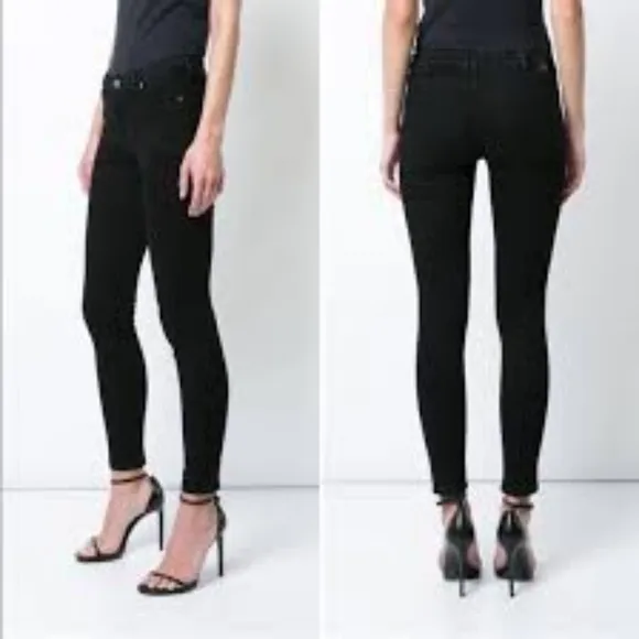 Anine Bing Black Skinny Jeans 28