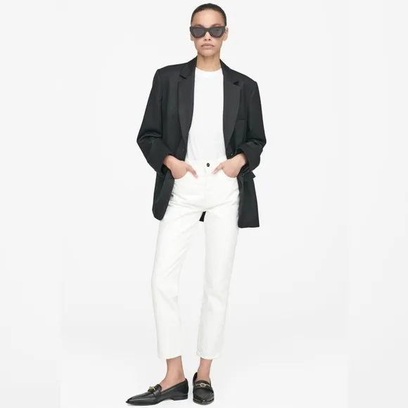 Anine Bing Sonya Jean in off white, NWT, Size 28
          
      NWT