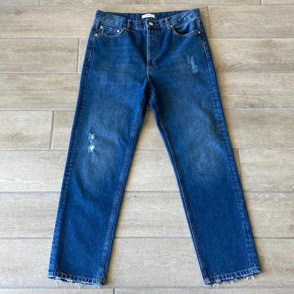 Anine Bing Distressed High Rise Jeans Size: 31