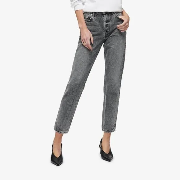 NWT Anine Bing Betty Jean In Dust Grey High Rise Relaxed Slim Fit Denim
          
      NWT