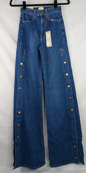 NWT, AO.LA WOMEN'S HIGH RISE WIDE LEG SIZE 24.
          
      NWT