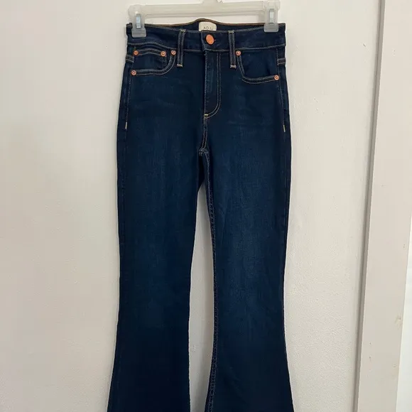 A.O.L.A You Look Beautiful Flare Wide Leg Dark Wash Denim Jeans Size 26