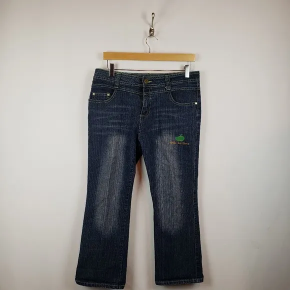 Apple Bottom Straight Leg Jeans Juniors Sz 11 Blue