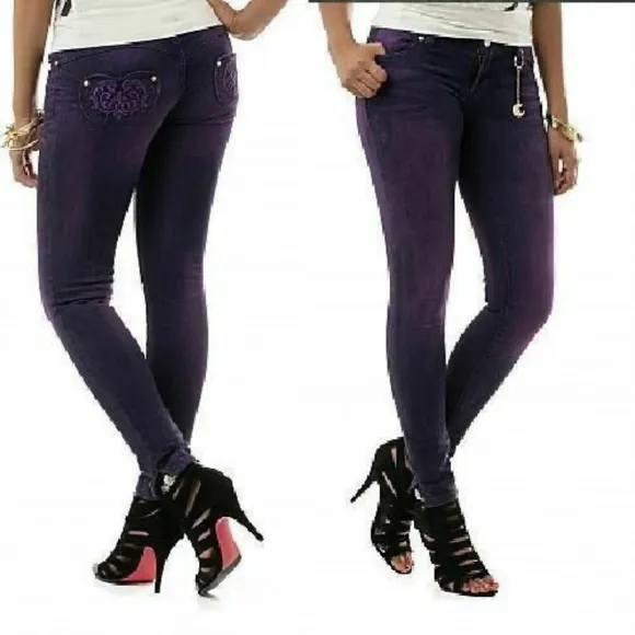 NWT Sexy Skinny ankle  PURPLE slit leg Jean 9 / 10
          
      NWT