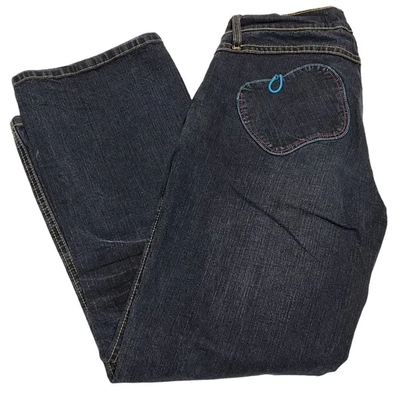 Y2K Apple Bottoms Cropped/Capri Jeans