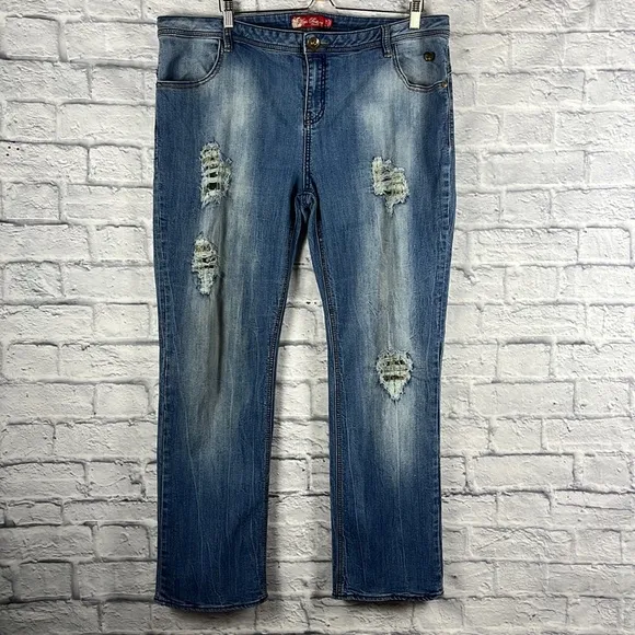 90s Retro Size 22 Apple Bottoms Jeans Plus Size Low Rise