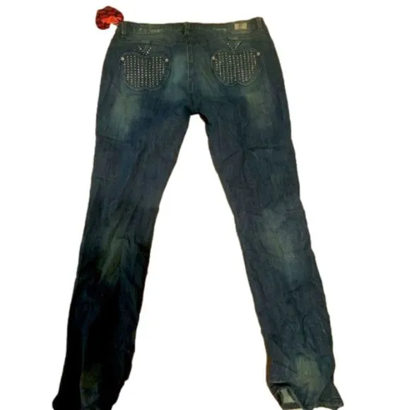 Apple bottom rhinestone jeans
          
      NWT